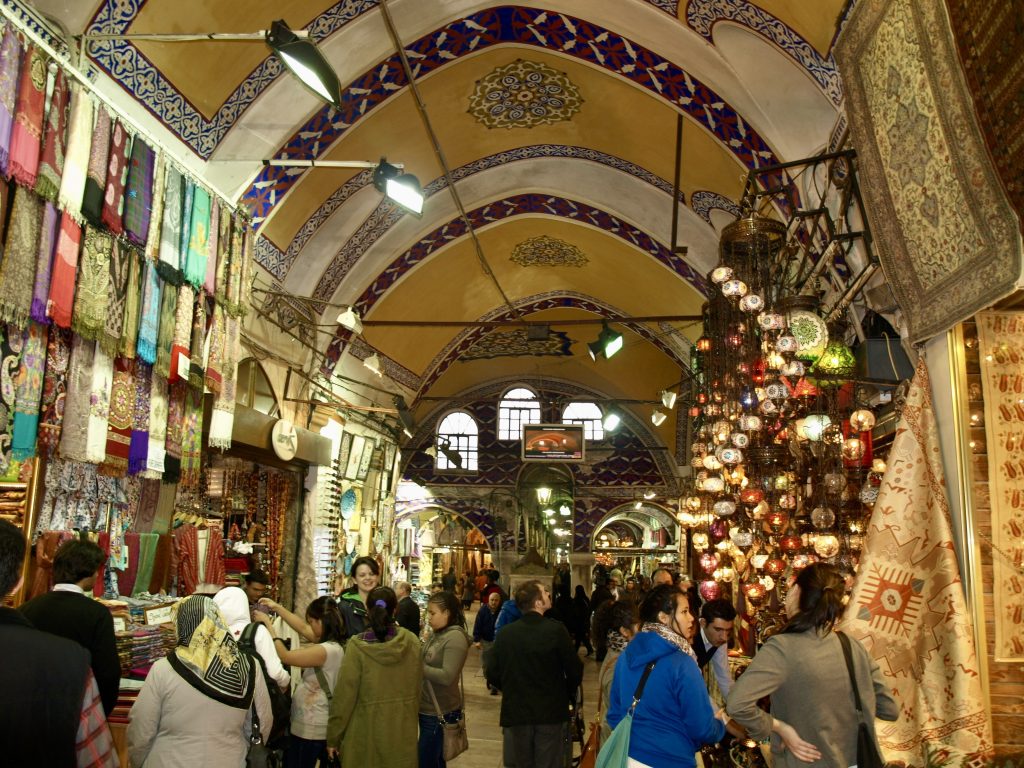 Inside the Grand Bazaar in Istanbul