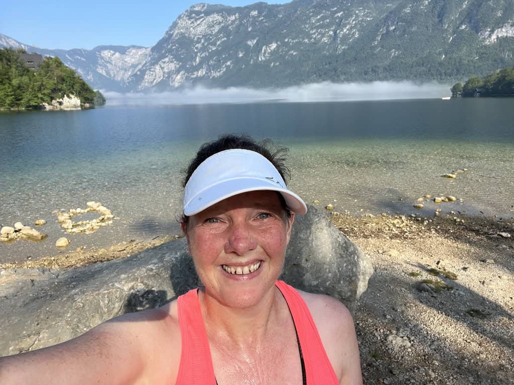 Jude after a run in Slovenia