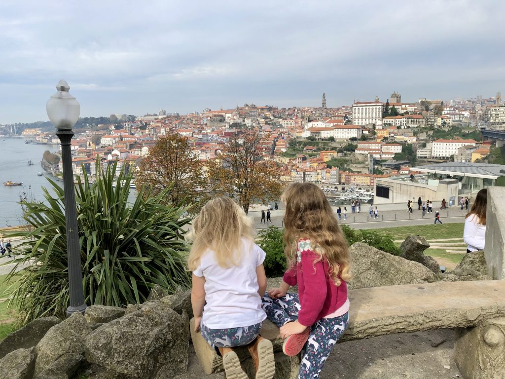 Looking out over Porto from Jardim do Moro