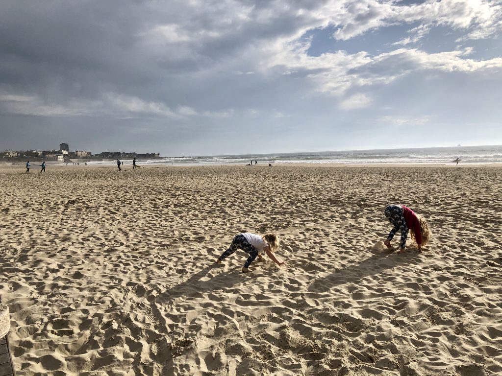 Children playing on Matosinhos beach
