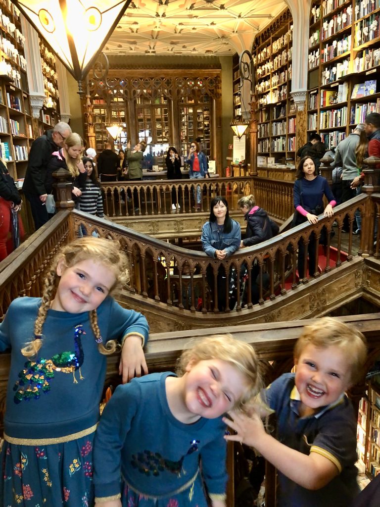 Children in the Lello bookshop, Porto
