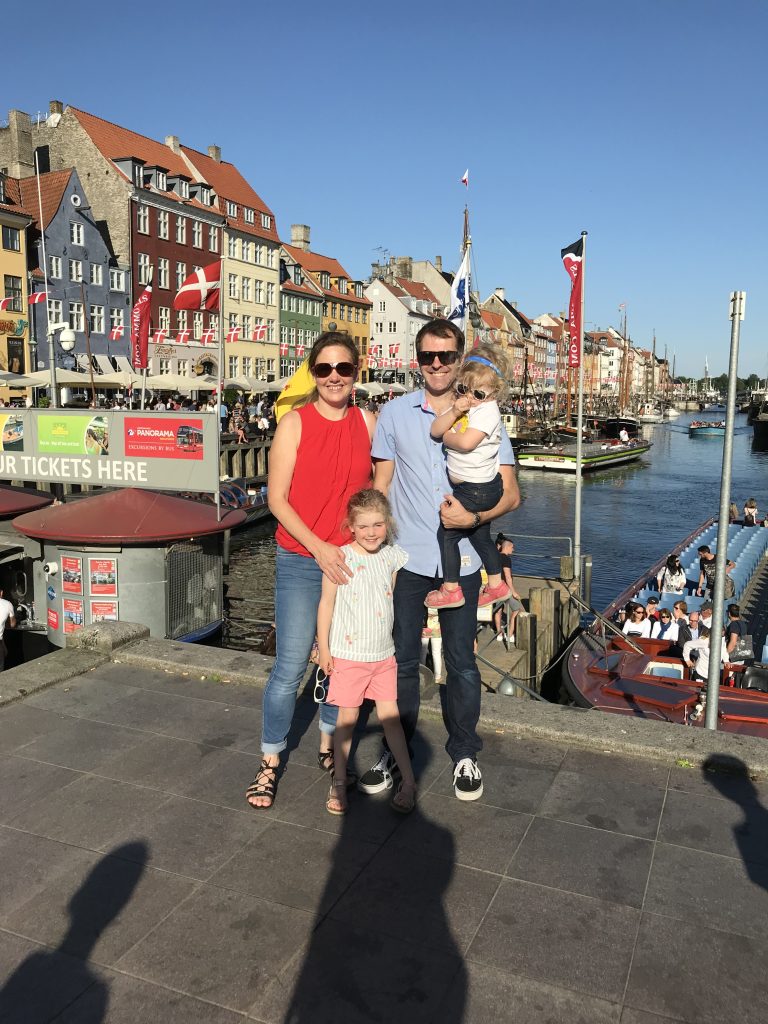 Family in Nyhaven, Copenhagen