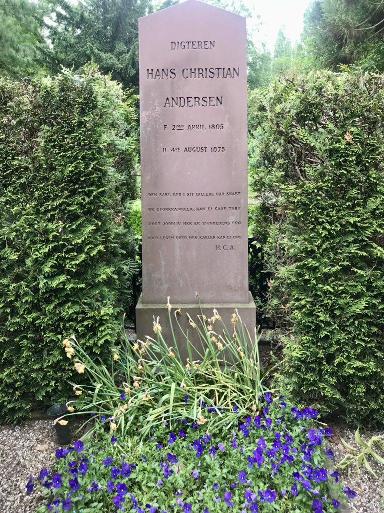 Hans Christian Anderson's grave in Assistens Kirkegard, Copenhagen