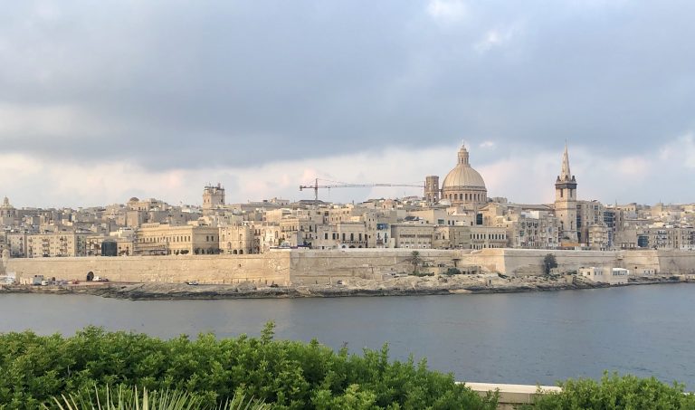 Valletta skyline from Sliema