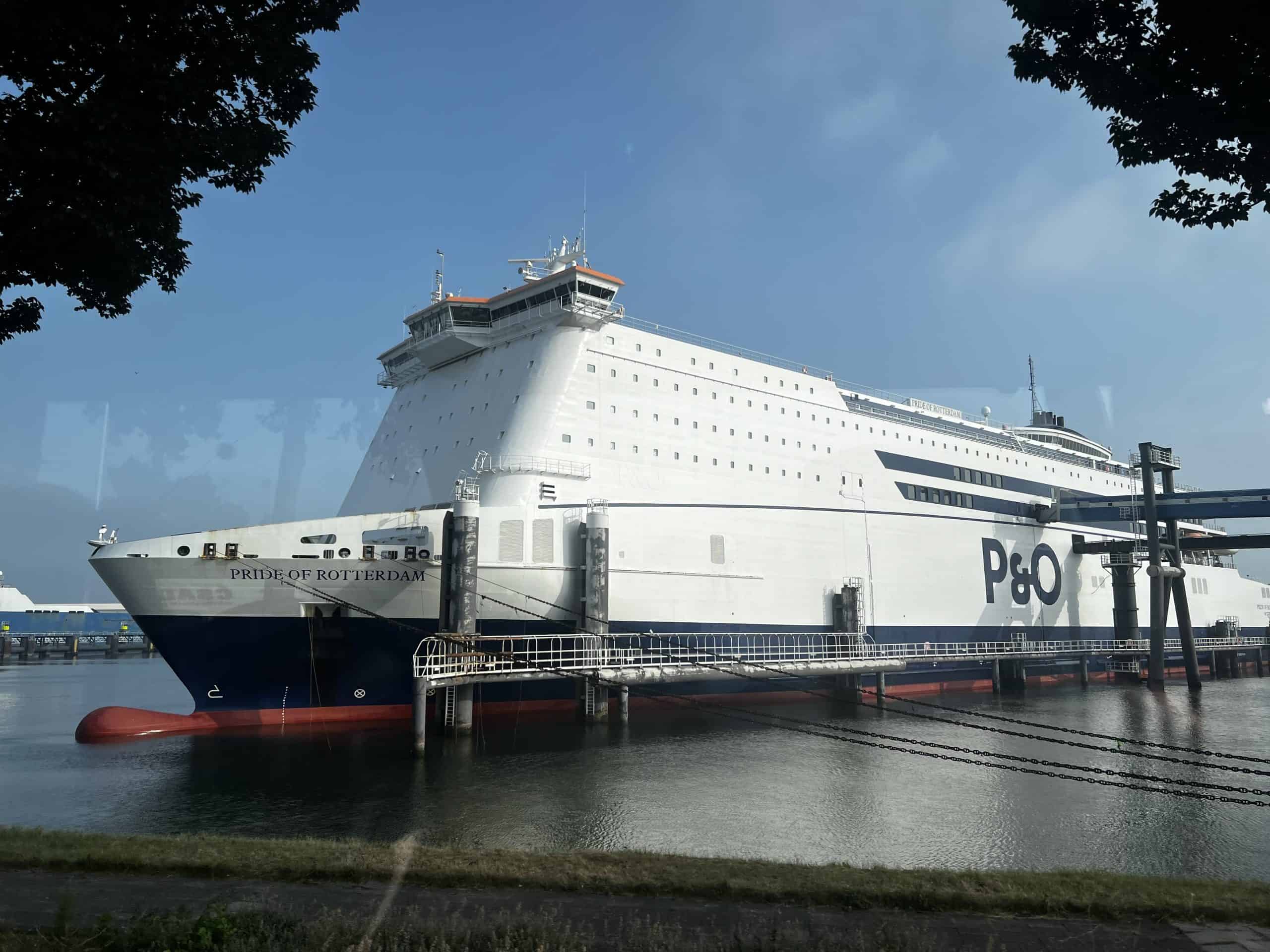 Arriving in Amsterdam with kids by ferry.