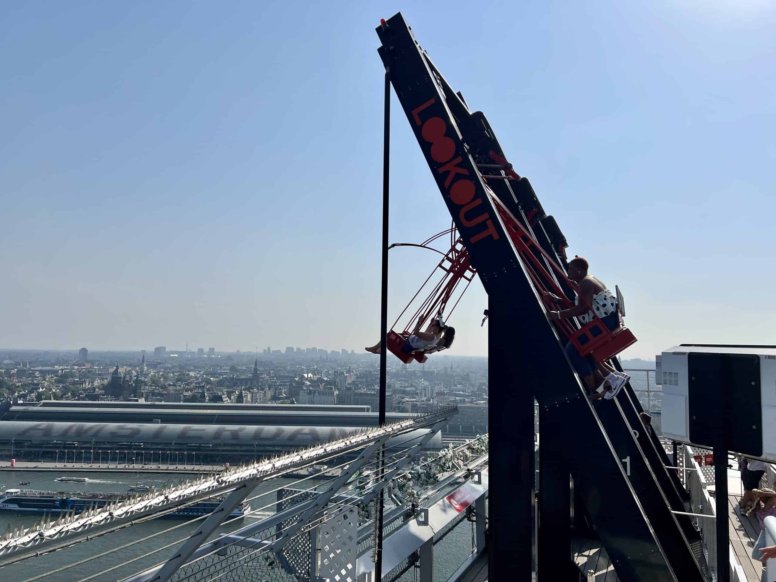 Giant swing at the top of A'dam Lookout