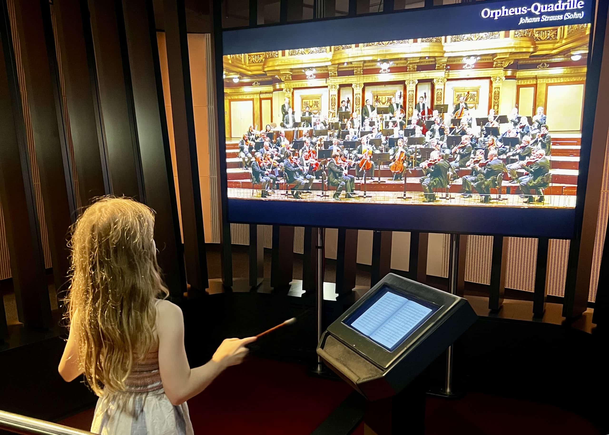 Conducting a virtual orchestra at the Haus Der Musik