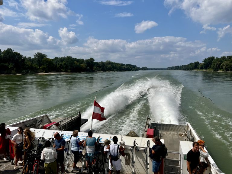Travelling by boat to Bratislava from Vienna