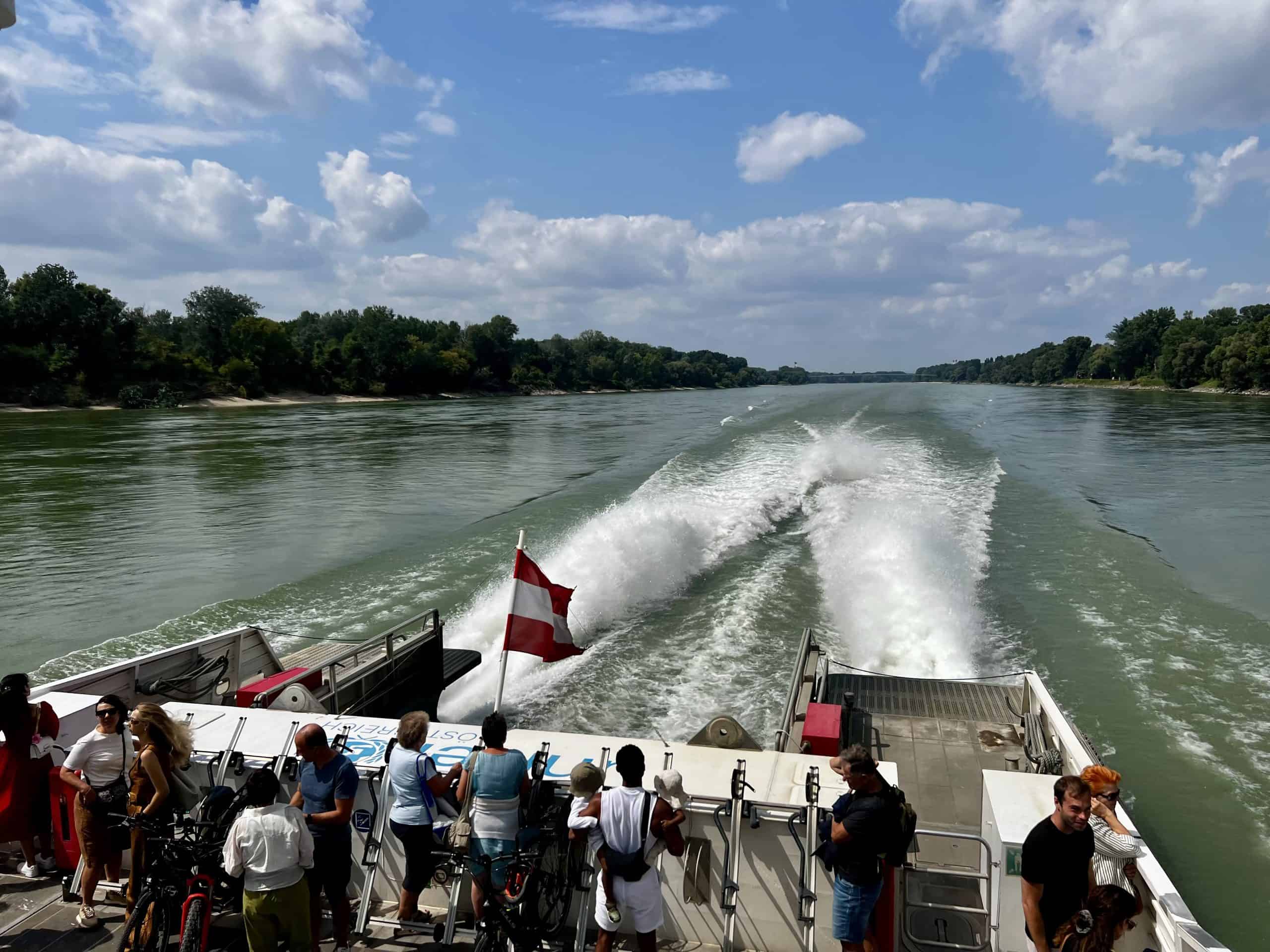 Travelling by boat to Bratislava from Vienna