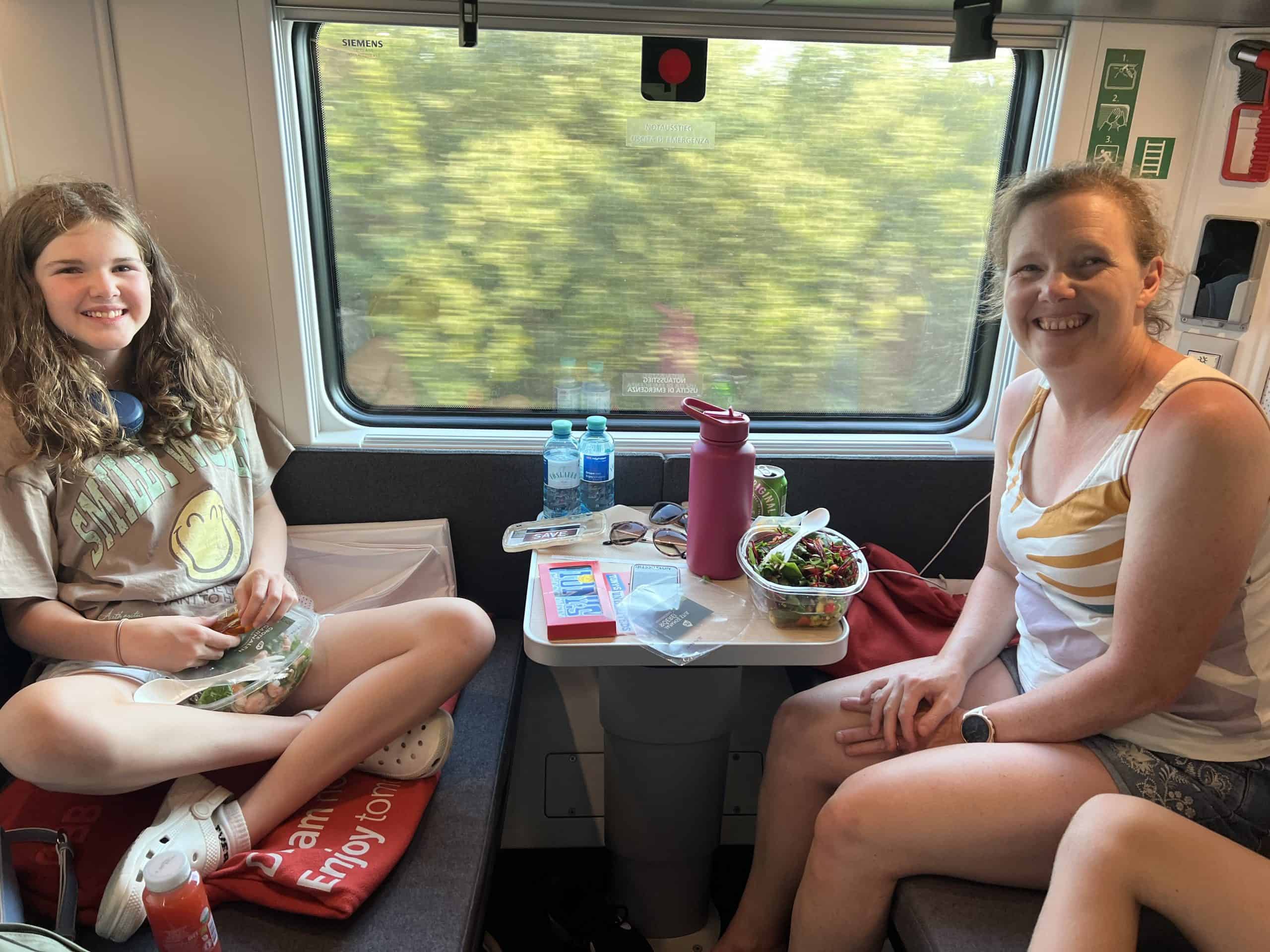 Daytime in the Nightjet couchette