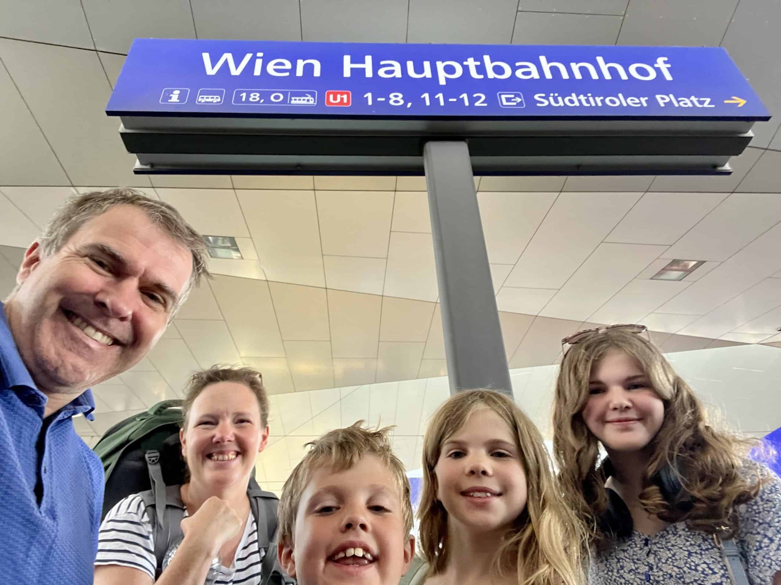 Arriving in Vienna by train